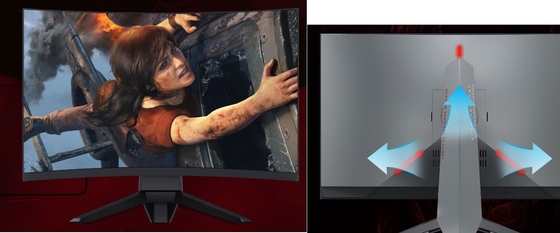 Tarjeta gráfica toda de Dipendent de la PC del juego de HD LED AIO en un ángulo visual de la PC de la oficina	178º