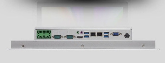 Fuerza 30G de la inducción industrial todo en un blanco de plata de la pantalla táctil de la PC