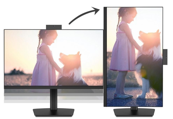 los equipos de escritorio de la pantalla táctil de 1920x1080 los 5M Camera AIO giran a la derecha 90 grados