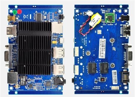 Tarjeta base OEM UEFI para mini PC industrial Intel Z3735 4 núcleos de almacenamiento 32G EMMC