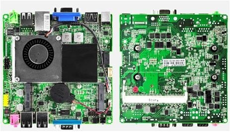 120x120mm Mini PC placa base Intel 1037U 2 núcleo 1 X Interfaz HDMI 1 X Conexión VGA