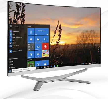 PC de escritorio de 27 pulgadas Win11 Curva Negro AIO con I5 16G RAM 1920x1080 Alta resolución