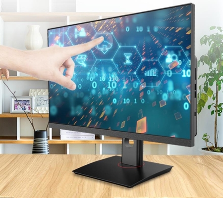 16: 9 Relación de pantalla AIO PC de escritorio ratón cableado y K / B 100 * 100mm montado en la pared