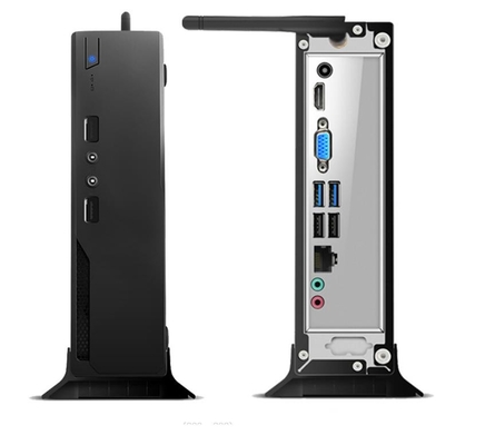256GB SSD Mini PC compacto con placas base negras de alta capacidad KuYu I7 2.5-3.0GHz Win7/8/10