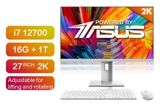 I7 12700 todo en un PC 27INCH 16G + 1T precio competitivo 178o Ángulo visual