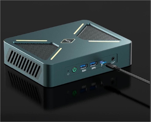 Negro/Plata 0.3Kg Mini PC Host de escritorio 128G Almacenamiento con Wifi/CPU/OS actualizable